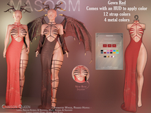 [[ Masoom ]] Vestido  Crimson Queen - Rojo