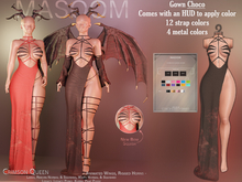 [[ Masoom ]] Crimson Queen Gown - Choco