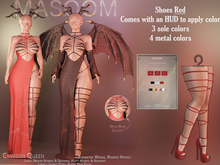 [[Masoom]] Crimson Queen Zapatos - Rojo