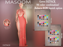 [[ Masoom ]] Crimson Queen Vestido - FATPACK