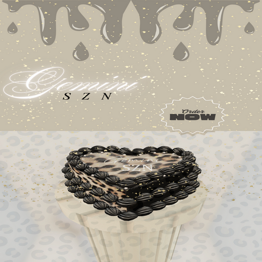 Gemini Leopard  Birthday Cake