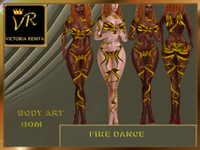 VR* *FIRE DANCE* BODY ART
