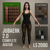 Jubaerk 2.0 Complete Avatar – Full Body, Head, Hands, Feet & Skin Appliers (Copy/Mod)
