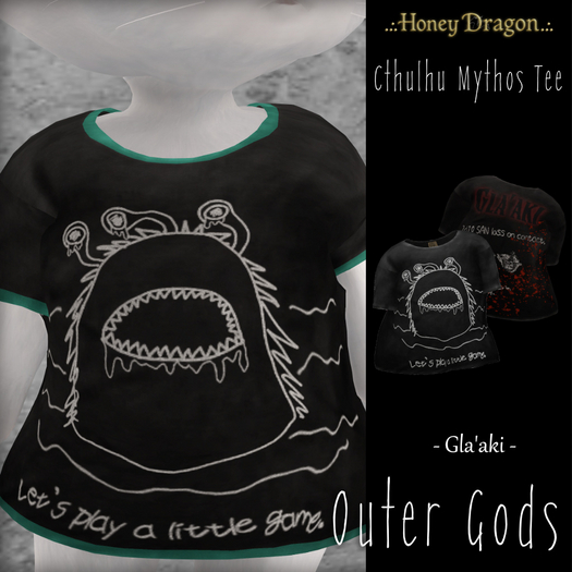.:.H/D.:. Cthulhu Mythos Tee / Outer Gods - Gla'aki