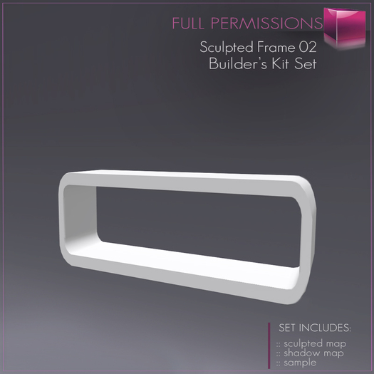 Full Perm Sculpted Modern Frame 02 - Builder's Kit Set