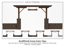 KraftWork Farm Entry Sign (Add Me)