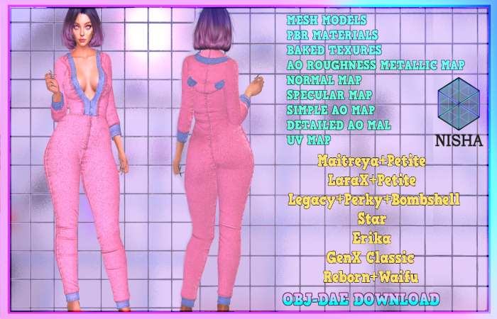 FULL PERM ONESIE PIJAMAS BODIE SUIT WITH HOODIE AND EARS Nisha - Adri onsie DEMO