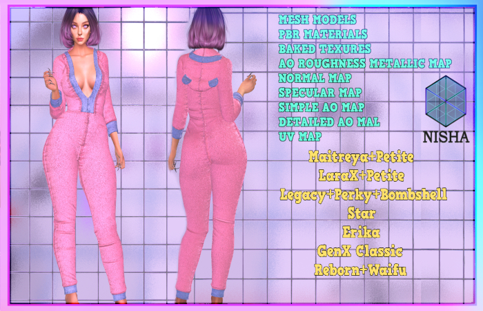 FULL PERM ONESIE PIJAMAS BODIE SUIT WITH HOODIE AND EARS Nisha - Adri onsie full perm mesh