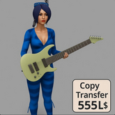 Full Perm 8-String Electric Guitar Guitar with animation HUD