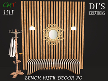 BENCH WITH DECOR PG