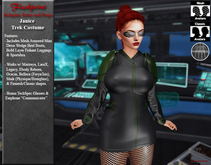 Janice Trek Costume - Black/Green 