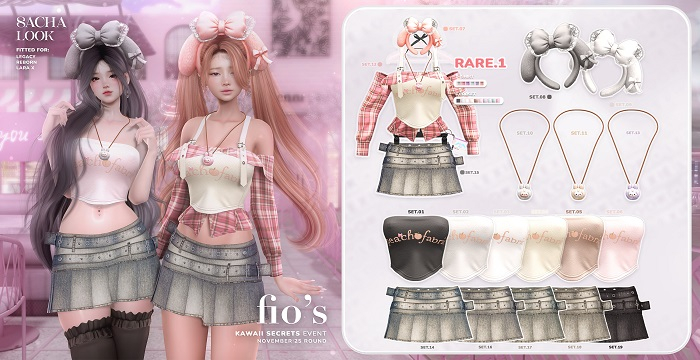 .:Fio's - Sacha Look GACHA - set14:.