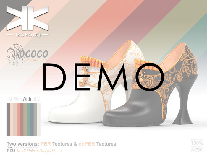 Demo :: Rococo :: Woman Shoes :: FatPack :: {kokoia}