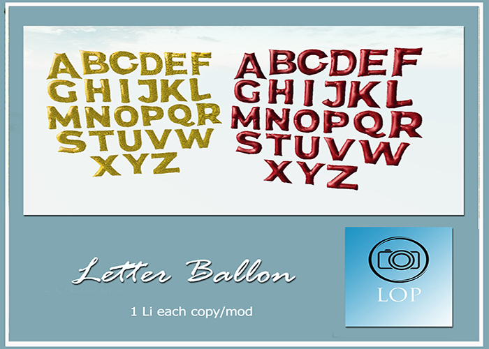 LETTER BALLON  LOP (ADD)
