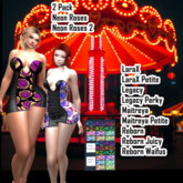 (GGD) Dress 61-Neon Roses Extended
