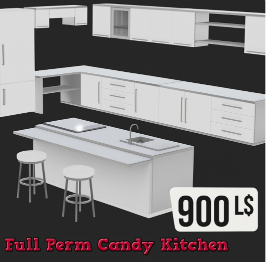  Full Perm Candy Kitchen Set