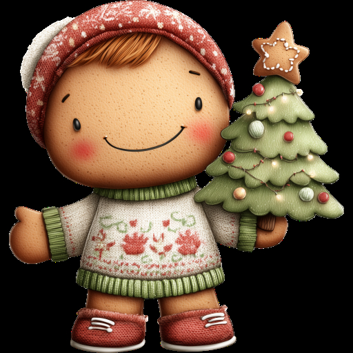 UTD - Gingerbread Boy and Tree
