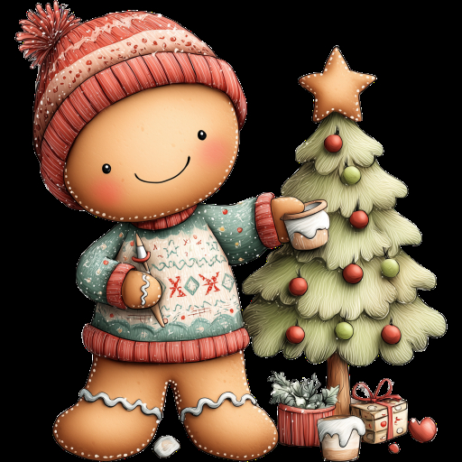 UTD - Gingerbread Boy and Christmas Tree