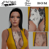Two Wolves Chest Tattoo – BOM Layers Included