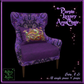Purple Luxury ArmChair