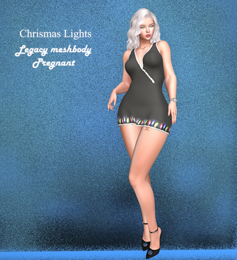 Christmas Lights Dress Demo ~ Legacy pregnant