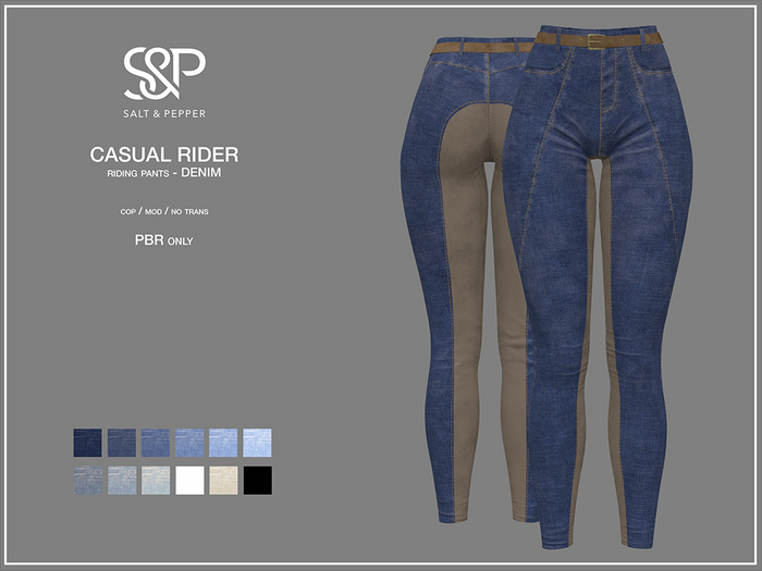 S&P Casual Rider pants DENIM eBody Reborn