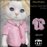 .:.H/D.:. Academia Charm Shirt - Light Pink [25DDAT7]