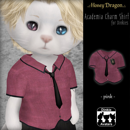 .:.H/D.:. Academia Charm Shirt - Pink [25DDAT8]