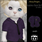 .:.H/D.:. Academia Charm Shirt - Purple [25DDAT9]