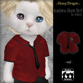 .:.H/D.:. Academia Charm Shirt - Red [25DDAT10]