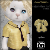 .:.H/D.:. Academia Charm Shirt - Yellow [25DDAT6]