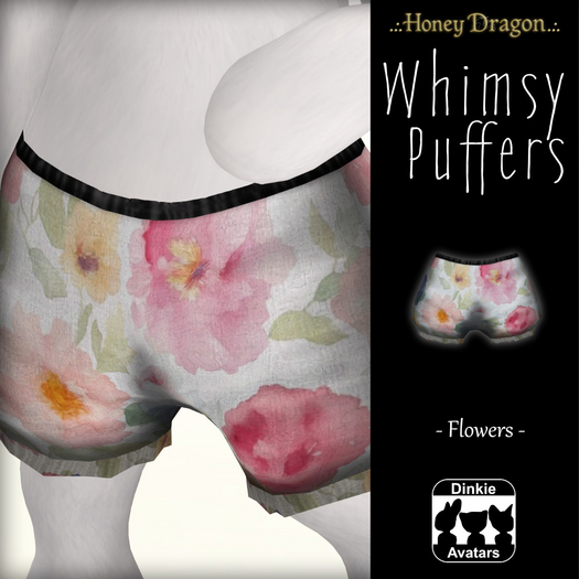 .:.H/D.:. Whimsy Puffers - Flowers [25DDAB4]