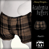 .:.H/D.:. Academia Puffers - Plaid-D [25DDAB12]