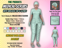 FP - Female Medical Scrubs With Surgical Cap GEN.X CLASSIC