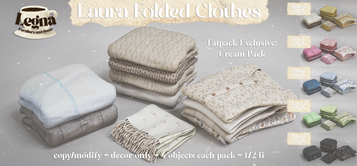 - Legna - Laura Folded Clothes (Fatpack)