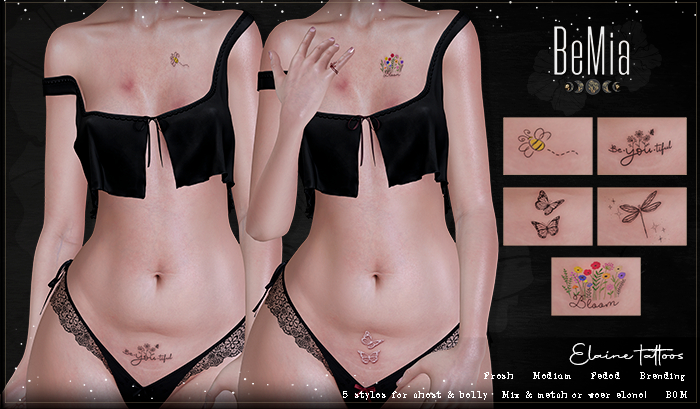 BeMia. Elaine tattoos - (Add)