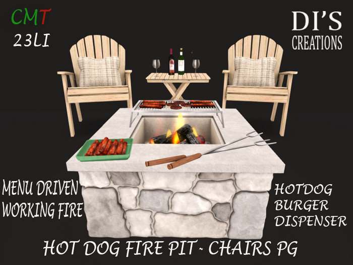 HOT DOG FIRE PIT CHAIRS PG