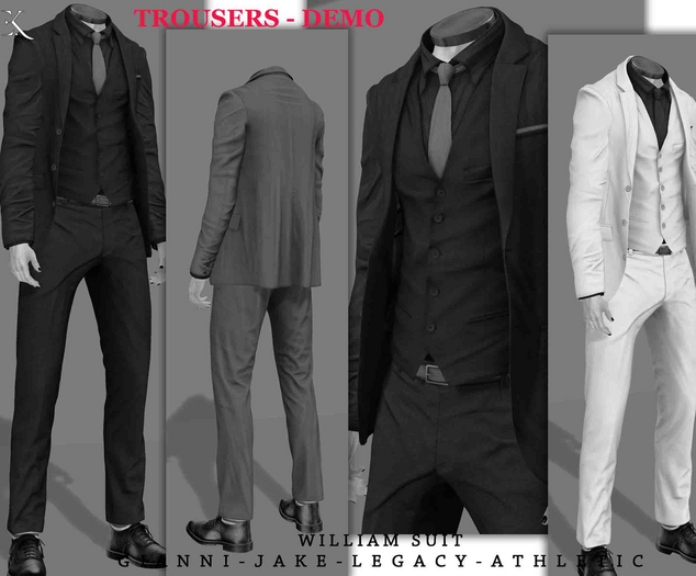 E.K - William - Suit Trousers - DEMO {ADD - ME }