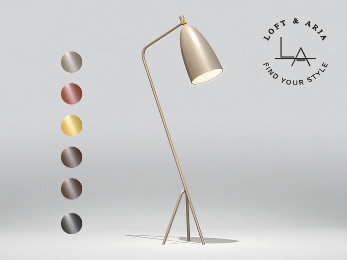 Talbot Floor Lamp – Contemporary Metal Lamp