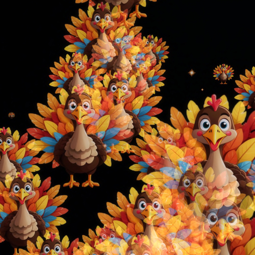 Cute Turkey Confetti Tosser Thrower