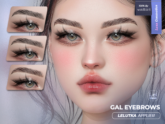 Lexa - Gal Eyebrows / Lelutka Evolution and EvoX