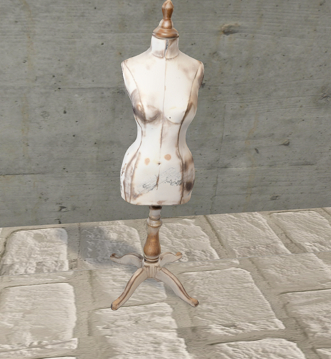 Full perm Shabby Chic Mannequin Form