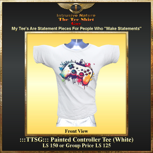 :::TTSG::: Painted Controller Tee (White)