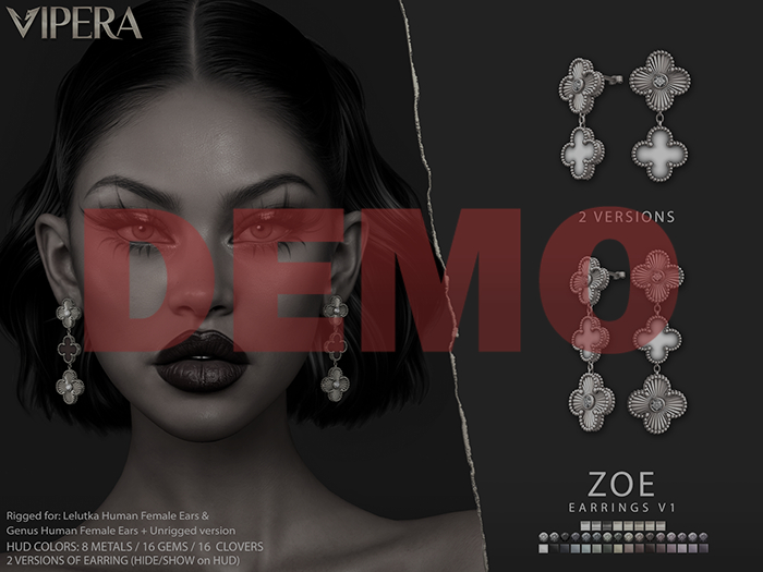 [VIPERA] DEMO Zoe Earrings