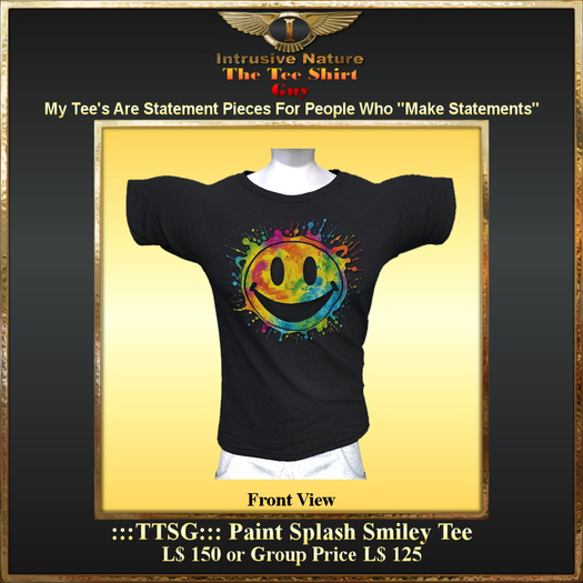 :::TTSG::: Paint Splash Smiley Tee