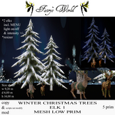 *Fairy`s World* WINTER CHRISTMAS TREE ELK 1 MESH LOW PRIM