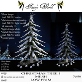 *Fairy`s World* CHRISTMAS TREE 1 MESH LOW PRIM