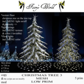 *Fairy`s World* CHRISTMAS TREE 3 MESH LOW PRIM