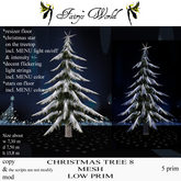 *Fairy`s World* CHRISTMAS TREE 8 MESH LOW PRIM