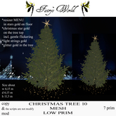 *Fairy`s World* CHRISTMAS TREE 10 MESH LOW PRIM